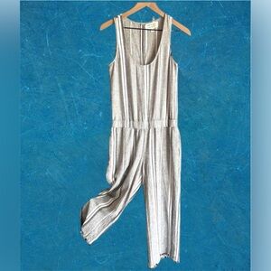 🌸Cloth & Stone Gray White Jumpsuit S